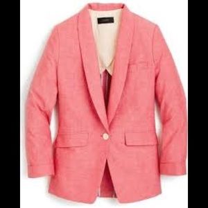 J. Crew Unstructured blazer in cotton-linen
